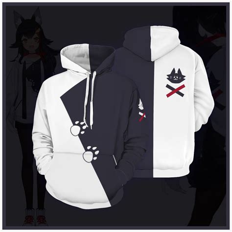 Ookami Mio Cosplay Hoodie Hololive Gamers Vtuber Costume Etsy México