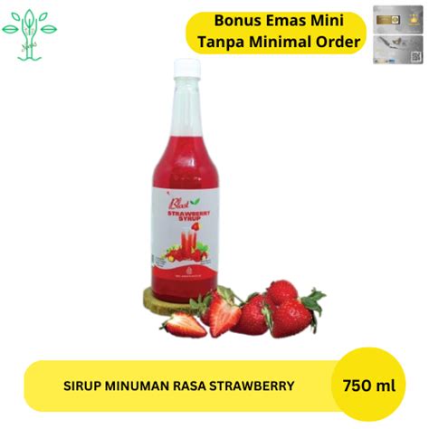 Sirup Minuman Strawberry 750 Ml Sirup Marjan Minuman Aneka Rasa Sirop