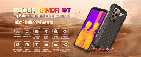 Ulefone Power Armor 19t Rugged Smartphone Mtk G99 17gb256gb Android 12 Cell Phone