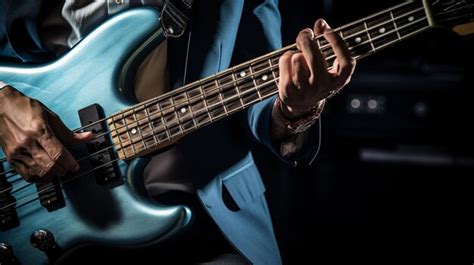 Premium AI Image Electric Bass Guitar Player Hands