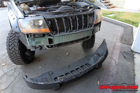 Trail Ready Jeep Grand Cherokee Wj Front Bumper Install Off