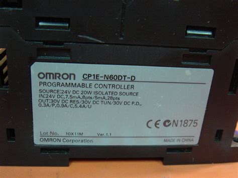 OMRON CP1E N60DT D 裕益科技自動化設備可程式編碼器PLC分散式控制系統DCS