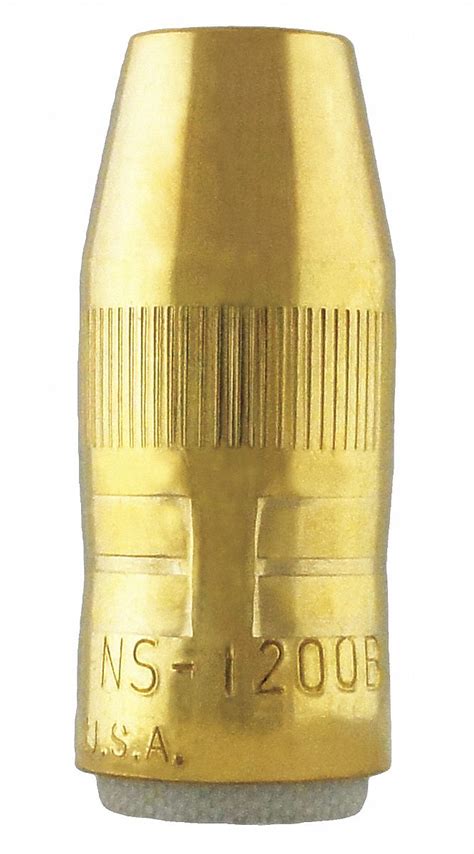 BERNARD NOZZLE SMALL CENTREFIRE ½ IN CONICAL TIP FLUSH BRASS