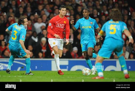 Manchester Uniteds Cristiano Ronaldo In Action Hi Res Stock Photography