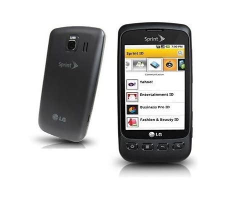 Lg Optimus S Ls670 Black Sprint C Cell Phone Ls 670 Good