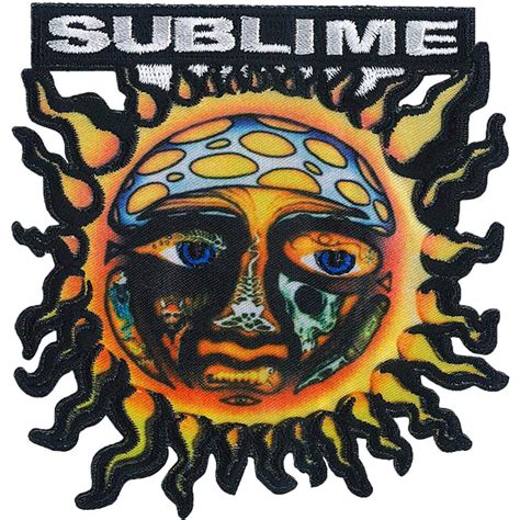 Sublime Sun Logo Embroidered Patch Iron On Applique Ska Etsy