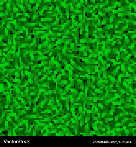 Green pixel grass texture for game surface Vector Image