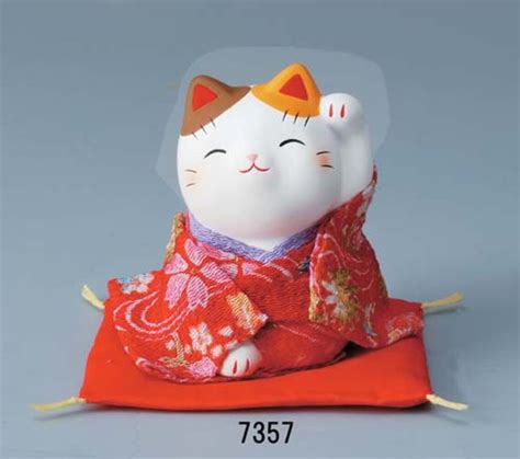 From Japan Beckoning Waving Lucky Cat For Happiness Maneki Etsy Ireland