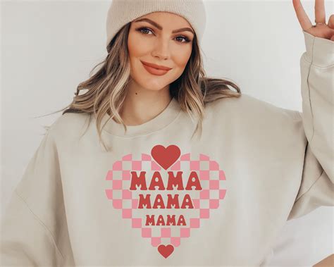 Valentine Mama Heart Svg Png Mothers Love Heart Svg Mom Valentine