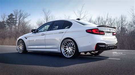 2022 Bmw M5 White Black Rims