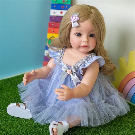 Buy Zero Pam Reborn Silicone Dolls Girl Blonde Long Hair 22 Inch Real