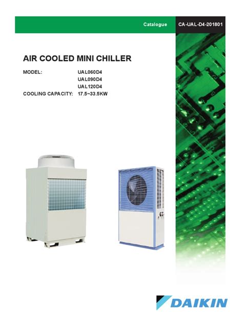 Daikin Ual Mini Air Cooled Modular Scroll Chiller Pdf Valve