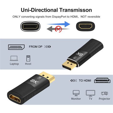 Estone K Displayport To Hdmi Compatible Adapter Converter Display Port