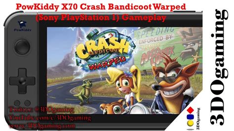 Crash Bandicoot Warped Sony Playstation On The Powkiddy X Youtube