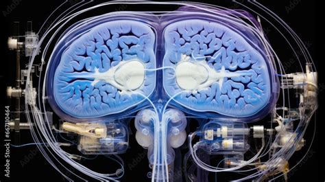 Magnetic Resonance Imaging( MRI) : An MRI image of the brain, showing a cross - section with ...