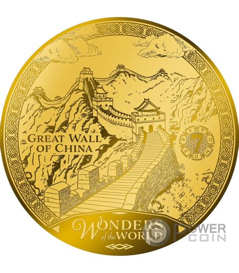 Great Wall Of China Seven Wonders Of The Modern World Gold Münze 10