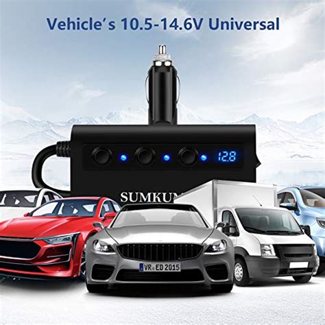 USB C PD Car Charger Quick Charge 3 0 Car Cigarette Lighter Splitter