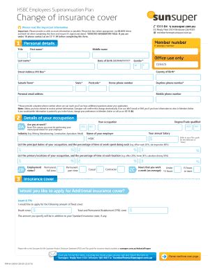 Fillable Online HSBC Employees Superannuation Plan Fax Email Print