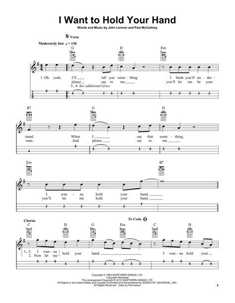 I Want To Hold Your Hand Arr Bobby Westfall By The Beatles Sheet