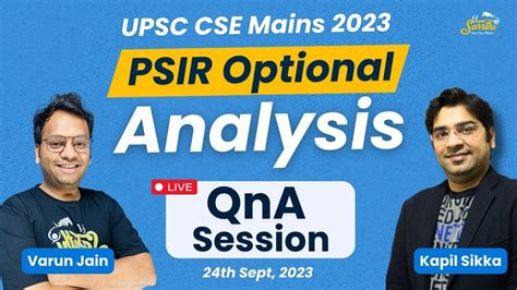 Live Psir Optional Paper Analysis Upsc Cse Mains Question