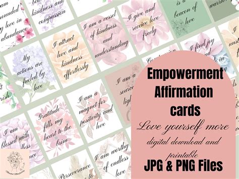 Printable Affirmation Cards Self Affirmation Cards Manifestation Cards