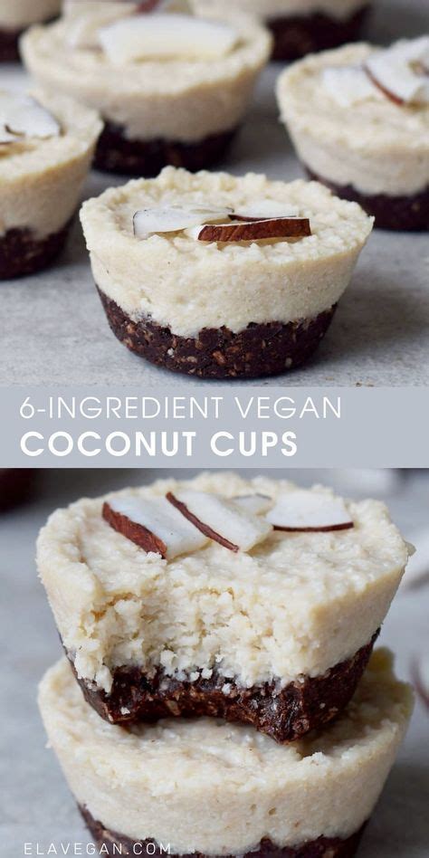 Vegan Coconut Cups No Bake Dessert Elavegan Vegan Dessert Recipes