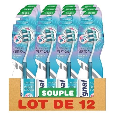 Signal Lot De 12 Brosses A Dents Manuelle Souple Expert Verticales