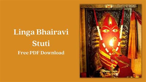 Linga Bhairavi Stuti | Free PDF Download - eAstroHelp