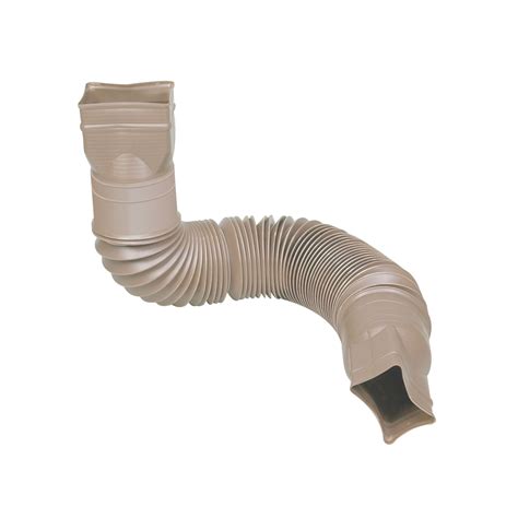 Flex A Gutter Spout Downspout Extension Vinyl Beige 25 55