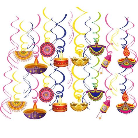 Hasthip® 46pcs Diwali Decorations Happy Diwali Banner Deepavali