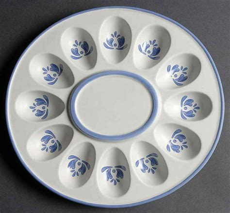 Yorktowne Sculpted Deviled Egg Plate By Pfaltzgraff Replacements Ltd