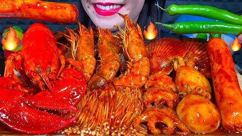 Asmr Spicy Seafood Boil Makanan Laut Pedas Mukbang Massive Eating