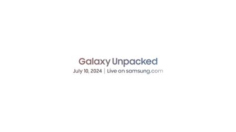 Samsung Confirme La Date De Galaxy Unpacked Et Ouvre Les Pr