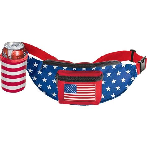 Patriotic American Flag Fanny Pack 16 12in X 6in Party City