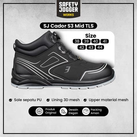 Jual Safety Jogger Cador S Mid Tls Model Sporty Ringan Nyaman Anti