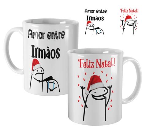 Caneca Flork Meme Presente De Natal Amor Entre Irmaos Elo7