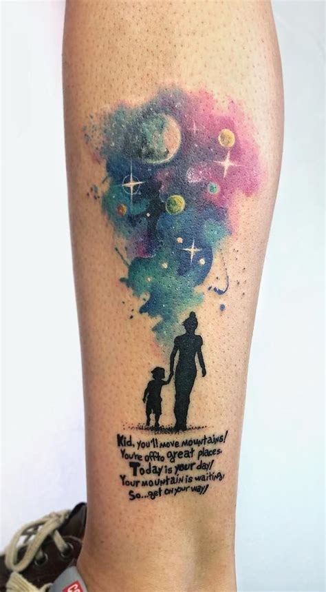 Space Inspired Watercolor Tattoo Tattoo Artist Yeliz Ozcan Sky