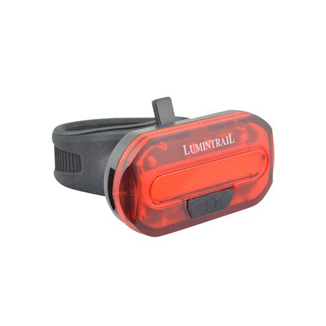 Lumintrail Rear Bike Light Bright Red Led Taillight 2 Light Modes For