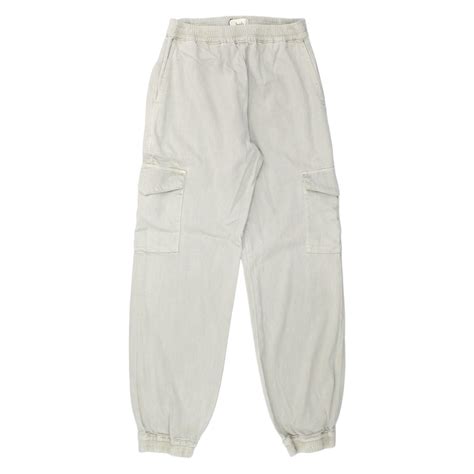 Hush Grey Washed Cargo Trousers | Shop from Crisis Online