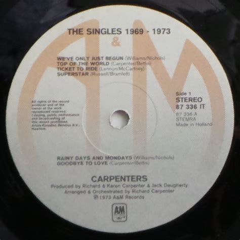 Carpenters The Singles Lp Oldshop Halsteren