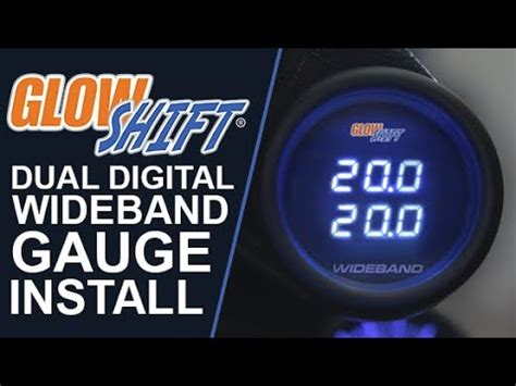 Glowshift Black Series Dual Digital Wideband Air Fuel Ratio Gauge