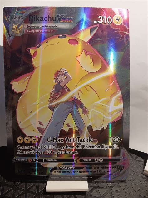 Pikachu Vmax Gigantamax Full Art Jumbo Tg Tg Ultra Rare Perfect