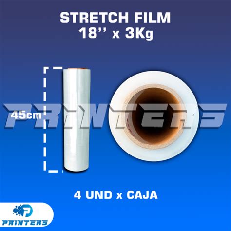 Stretch Film De 18 X 3kg Altura 45 Cm Caja X4 Unid IMPRESORAS DE