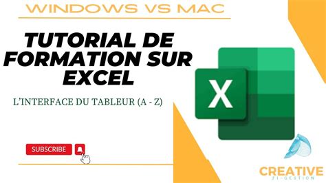 Formation Sur Excel L Interface Explication Des Menus Sur Le Ruban