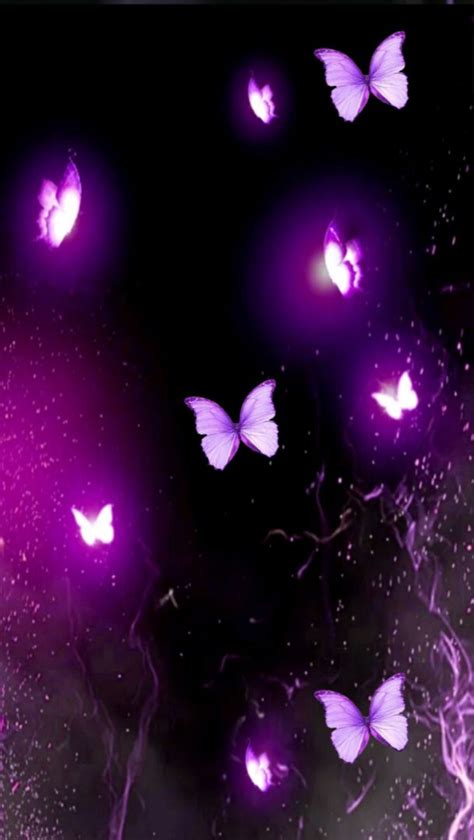 Purple Butterfly Wallpaper | Purple butterfly wallpaper, Purple ...