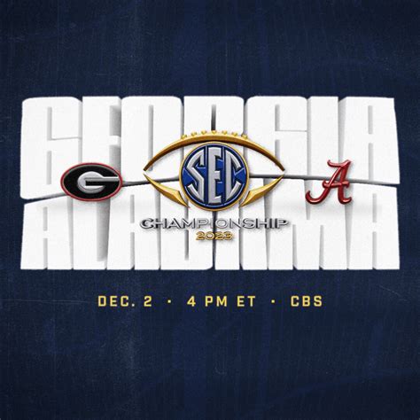 2023 SEC Championship Game: #1 Georgia Bulldogs (12-0) vs. #8 Alabama ...