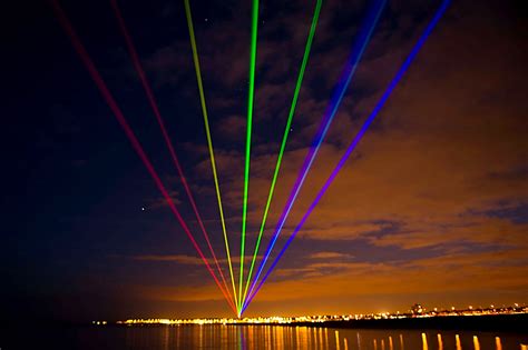 Laser Rainbow Installation Lights Up Uk Sky