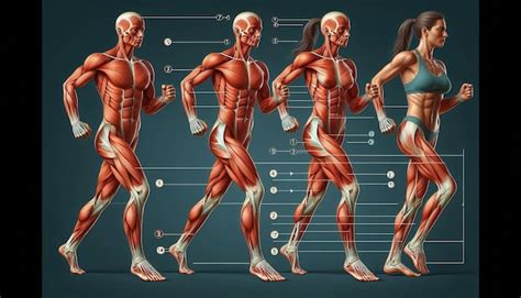 Un diagramme d un corps humain avec les muscles étiquetés Image