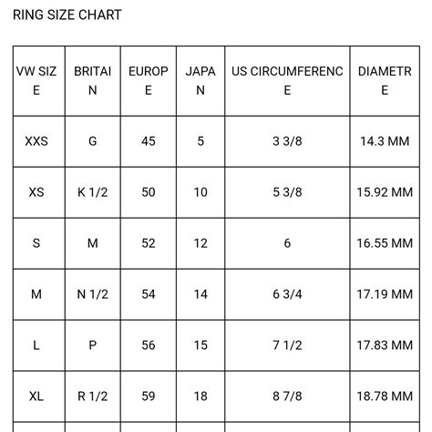 Mens Ring Size Chart For Men Ppgbbe Intranet Biologia Ufrj Br