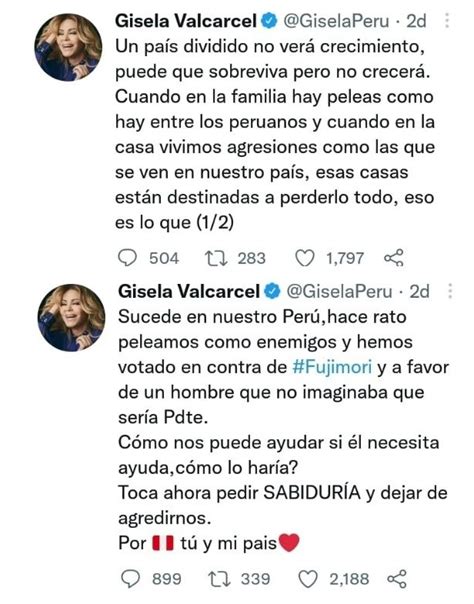 Gisela Valcárcel Rechaza El Toque De Queda Impuesto Por Pedro Castillo